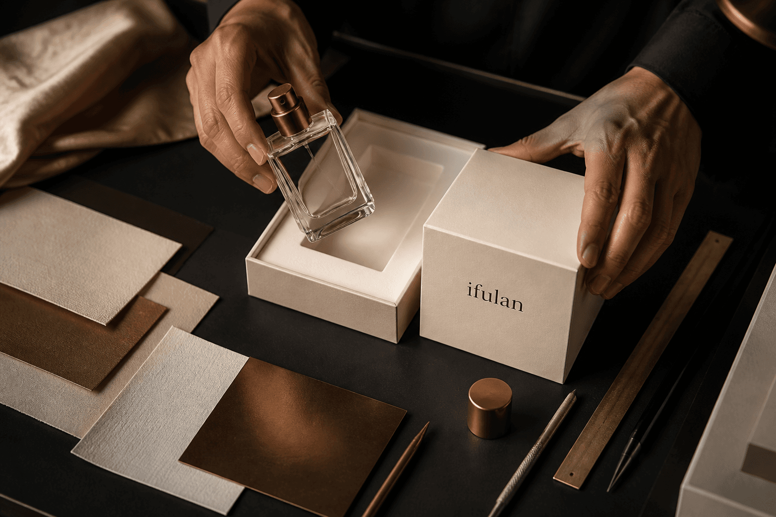 ifulan perfume packaging concept visualization